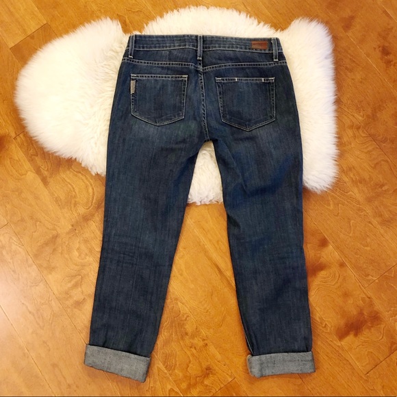 PAIGE Jimmy Jimmy Skinny Distressed Boyfriend Jeans in Riot - Picture 5 of 9